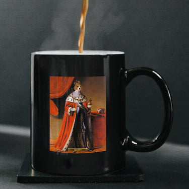 Personalized Dog Gift Idea - Royal Dog's Portrait 56 For Dog Lovers - Black Mug